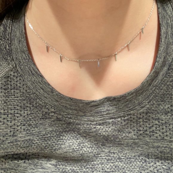 Urban Outfitters Silver Dangle Choker - Picture 1 of 2